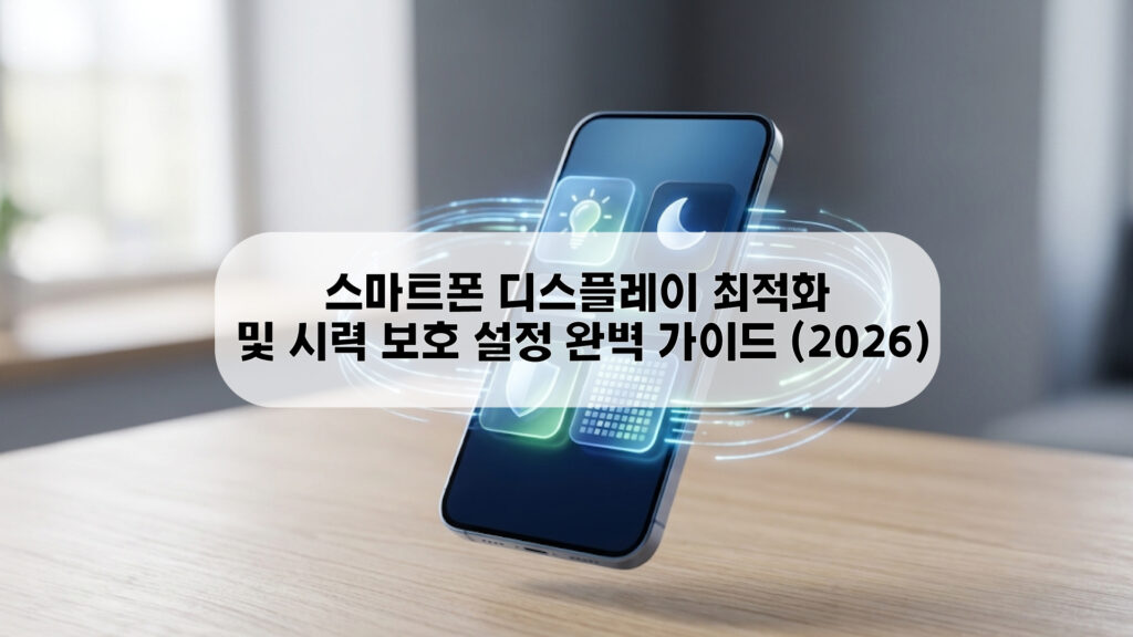 스마트폰 디스플레이 최적화 및 시력 보호 설정 가이드 대표 이미지