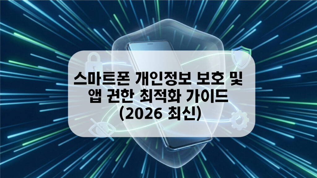 스마트폰 개인정보 보호 및 앱 권한 최적화 가이드 대표 이미지