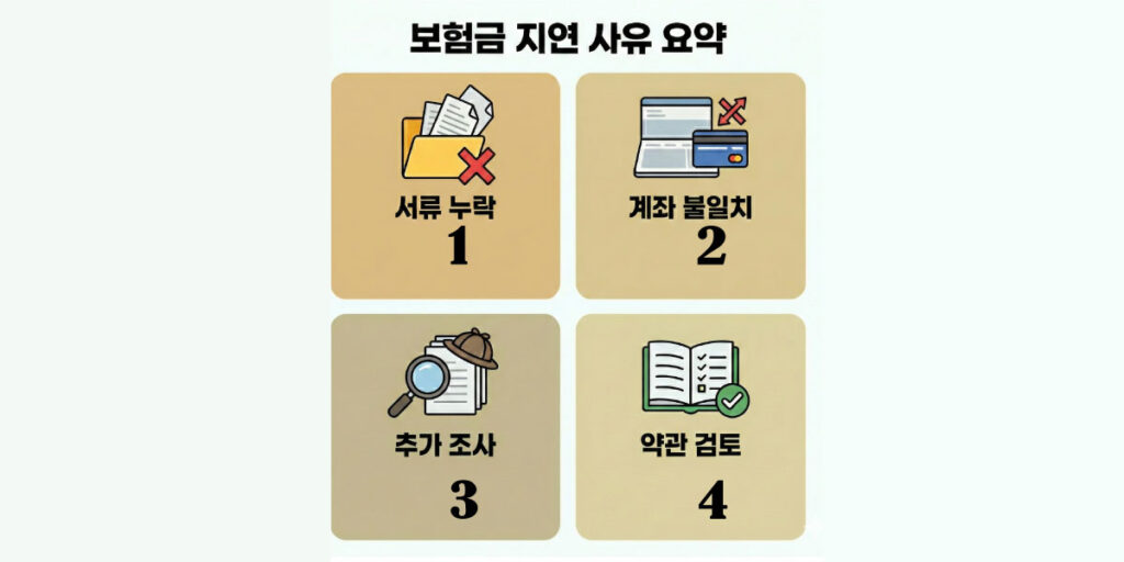 보험금 의료자문과 지급 지연 관련 확인 사항