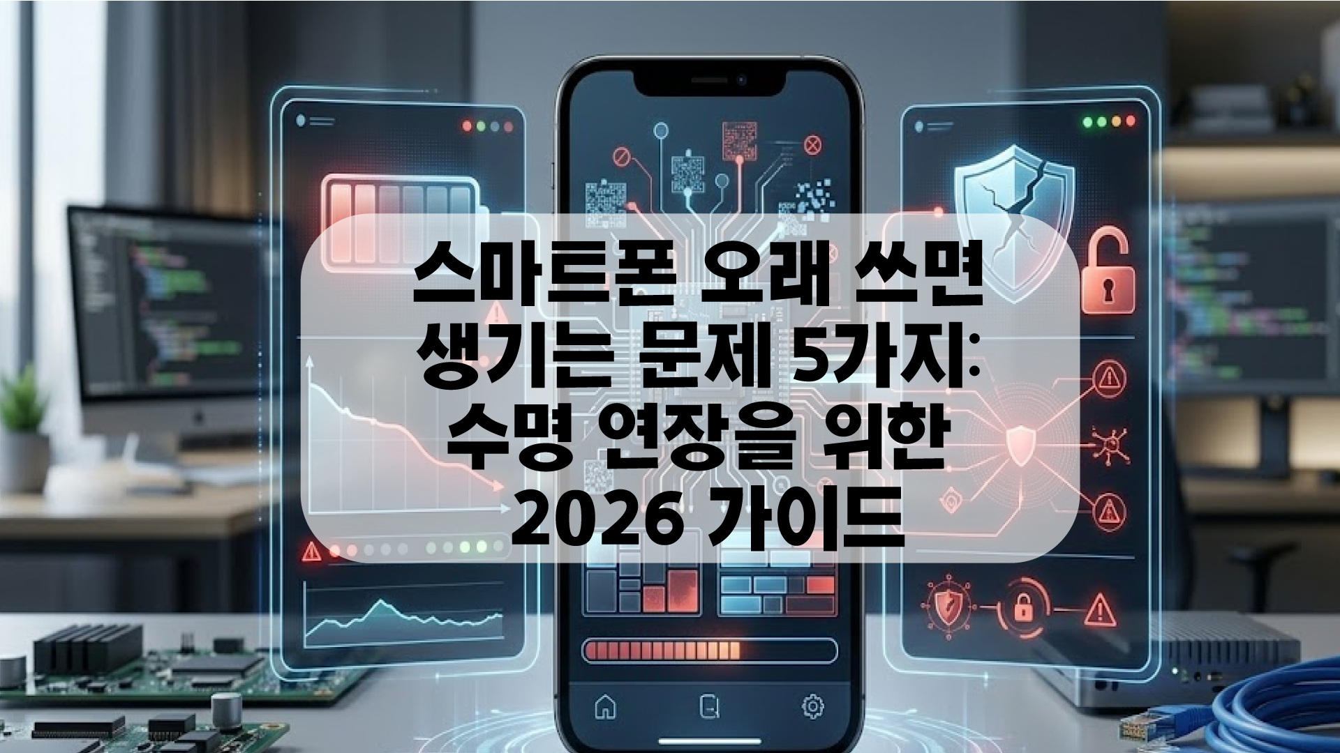 스마트폰 오래 쓰면 생기는 문제를 시각화한 지능형 하드웨어 진단 대시보드 대표 이미지