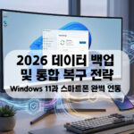 2026 데이터 백업을 위한 Windows 11과 스마트폰 통합 보안 대시보드